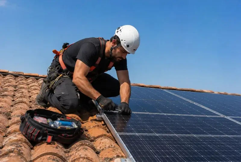 Maintenance et monitoring de panneaux solaires à Burlats