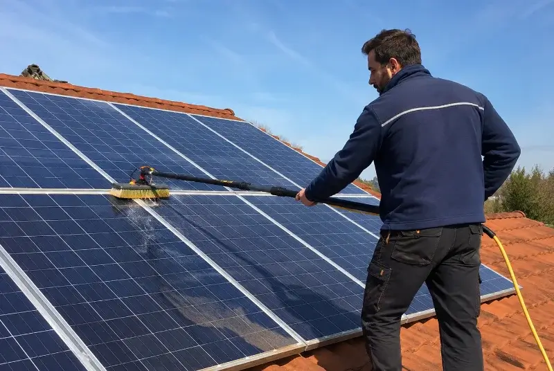Nettoyage et entretien de panneaux solaires à Burlats
