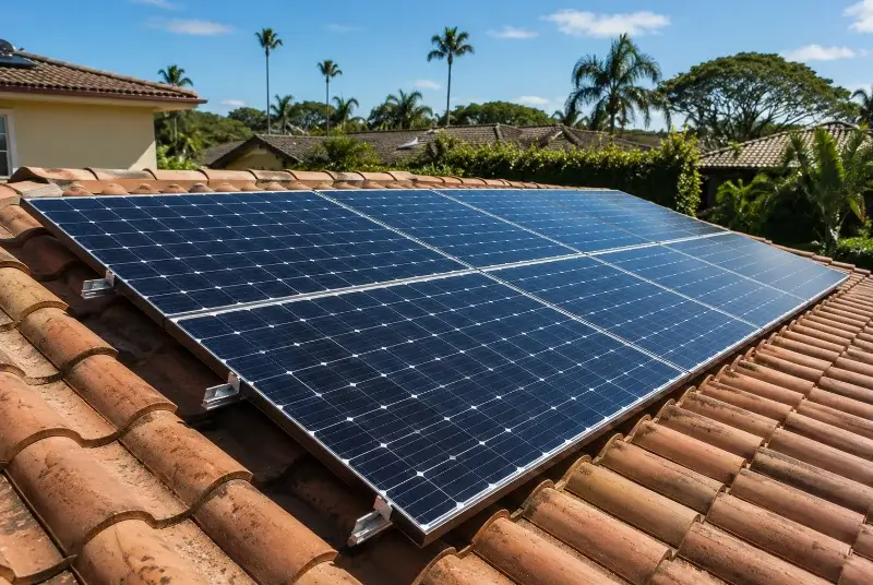 Installation de panneaux solaires à Burlats